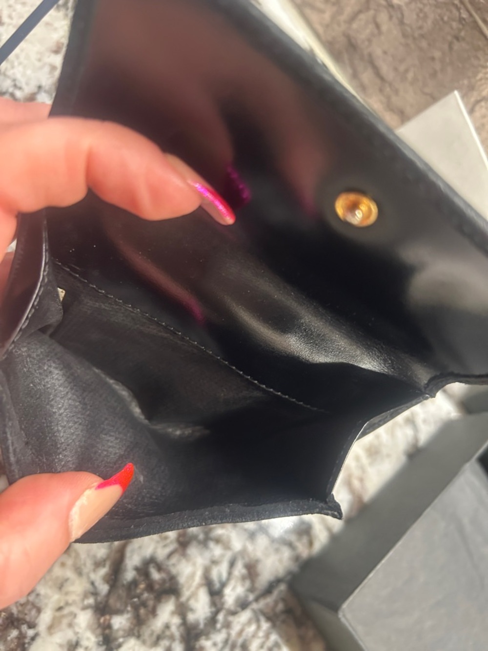 Gucci Black Suede Wallet with Gold Horsebit Hardware incl box and COA - Picture 10 of 11